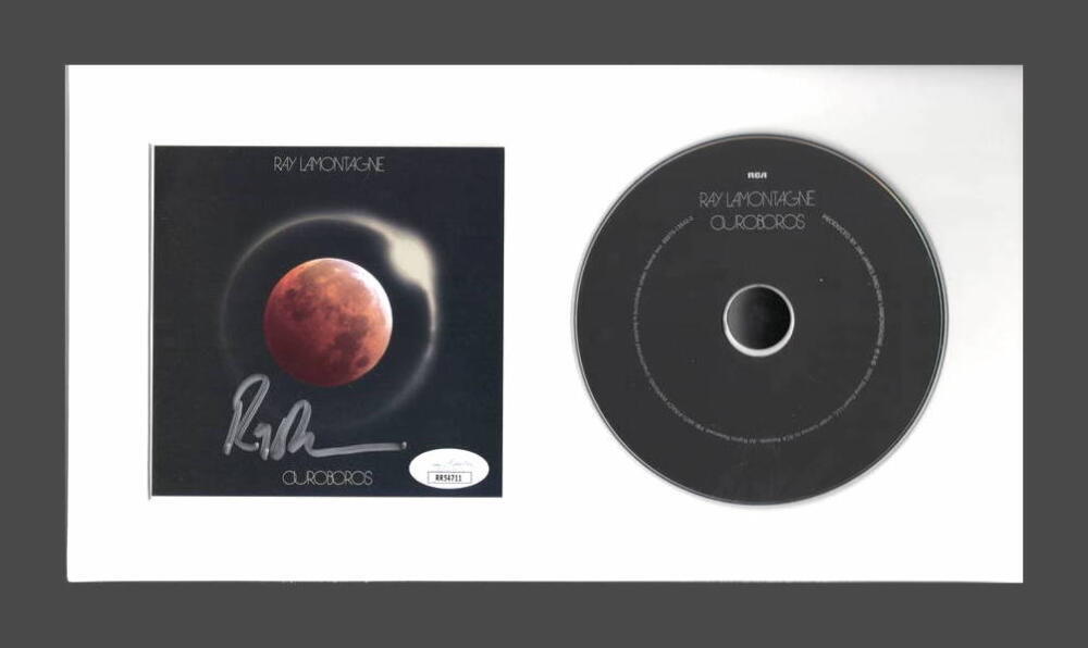 RAY LAMONTAGNE SIGNED AUTOGRAPH OUROBOROS FRAMED CD DISPLAY - READY TO HANG! JSA
