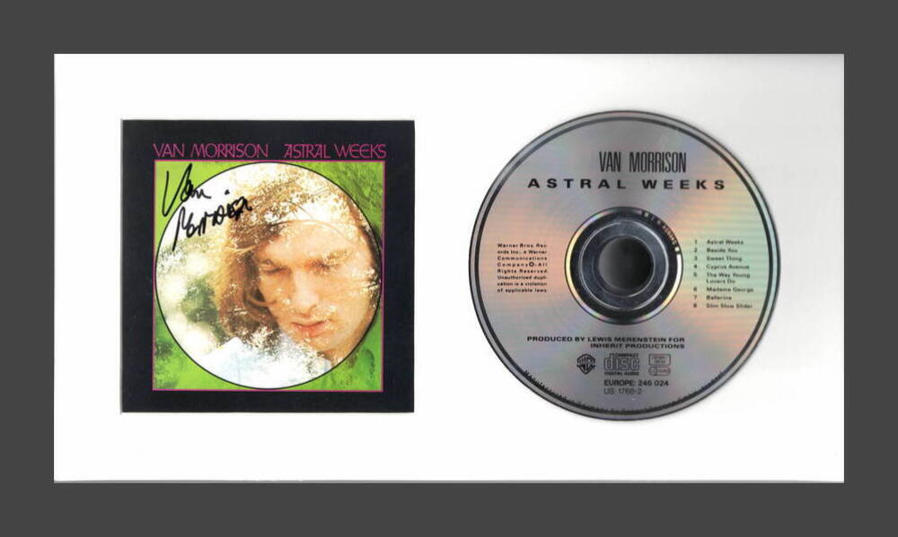 VAN MORRISON SIGNED AUTOGRAPH ASTRAL WEEKS FRAMED CD DISPLAY - READY TO HANG JSA