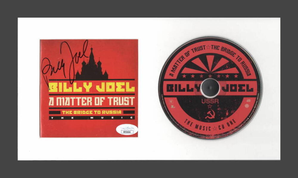 BILLY JOEL SIGNED AUTOGRAPH MATTER OF TRUST FRAMED CD DISPLAY READY TO HANG! JSA