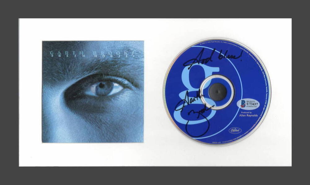 GARTH BROOKS SIGNED AUTOGRAPH FRESH HORSES FRAMED CD DISPLAY READY TO HANG! BAS