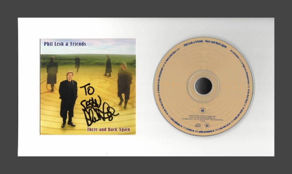 PHIL LESH SIGNED AUTOGRAPH THERE AND BACK AGAIN CD DISPLAY - GRATEFUL DEAD JSA