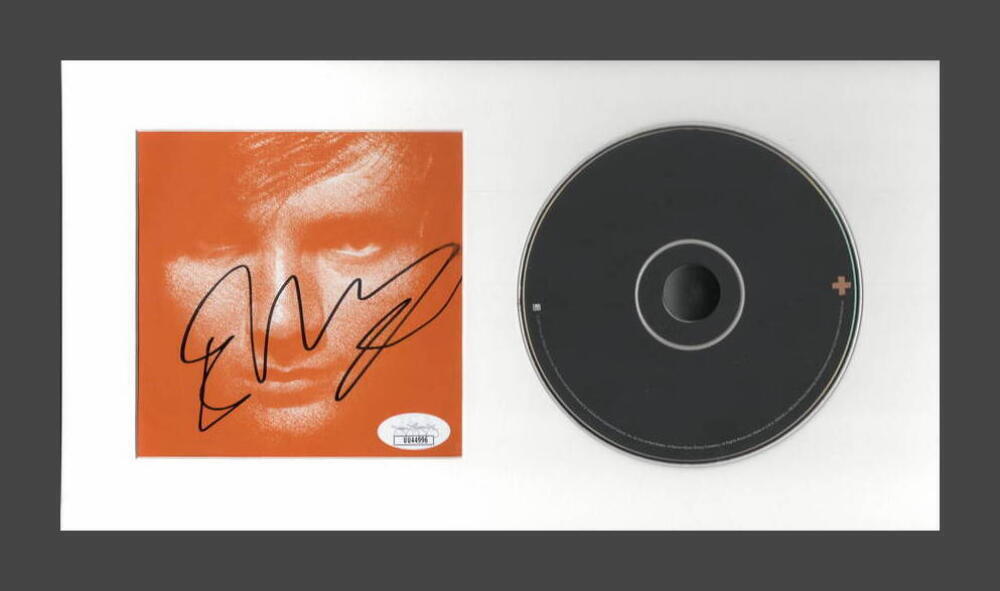 ED SHEERAN SIGNED AUTOGRAPH + PLUS FRAMED CD DISPLAY - READY TO HANG! JSA COA