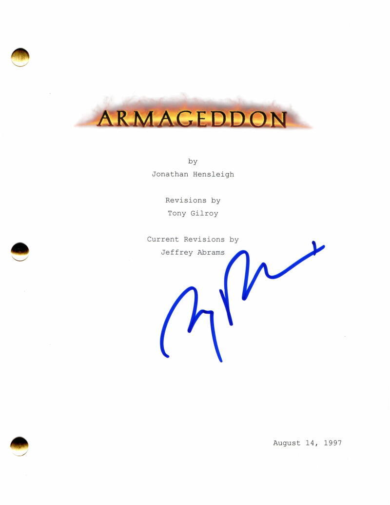 JERRY BRUCKHEIMER SIGNED AUTOGRAPH ARMAGEDDON FULL MOVIE SCRIPT W/ BRUCE WILLIS