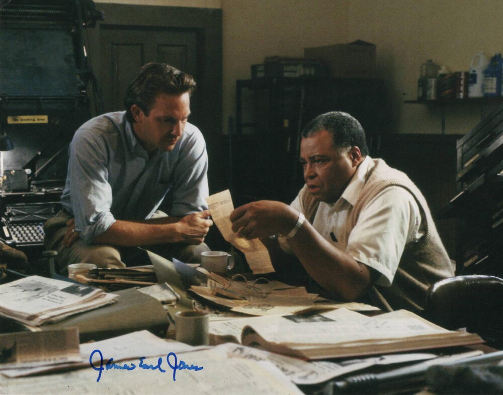 JAMES EARL JONES SIGNED AUTOGRAPH 11x14 PHOTO - FIELD OF DREAMS W/ KEVIN COSTNER