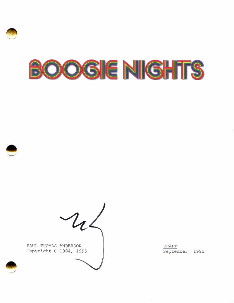 MARK WAHLBERG SIGNED AUTOGRAPH BOOGIE NIGHTS FULL MOVIE SCRIPT - VERY RARE!