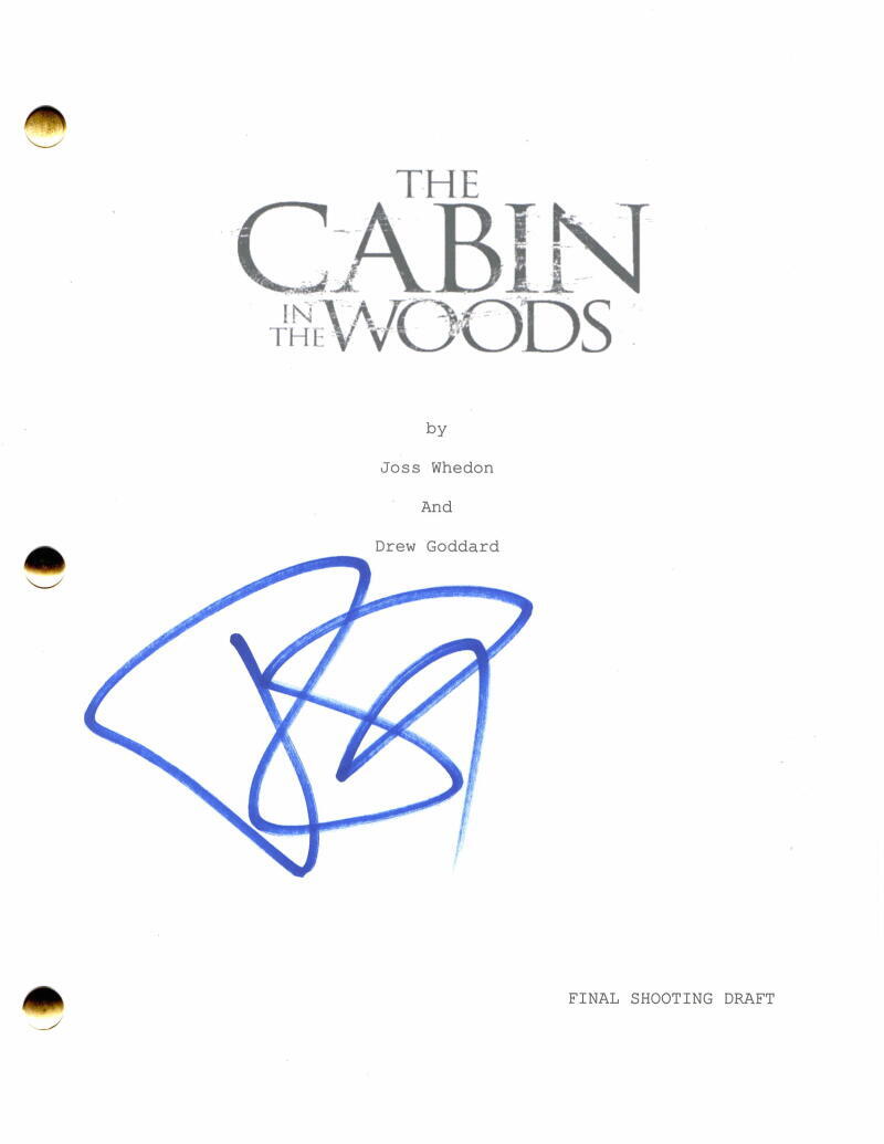 JESSE WILLIAMS SIGNED AUTOGRAPH CABIN IN THE WOODS FULL MOVIE SCRIPT - RARE!!