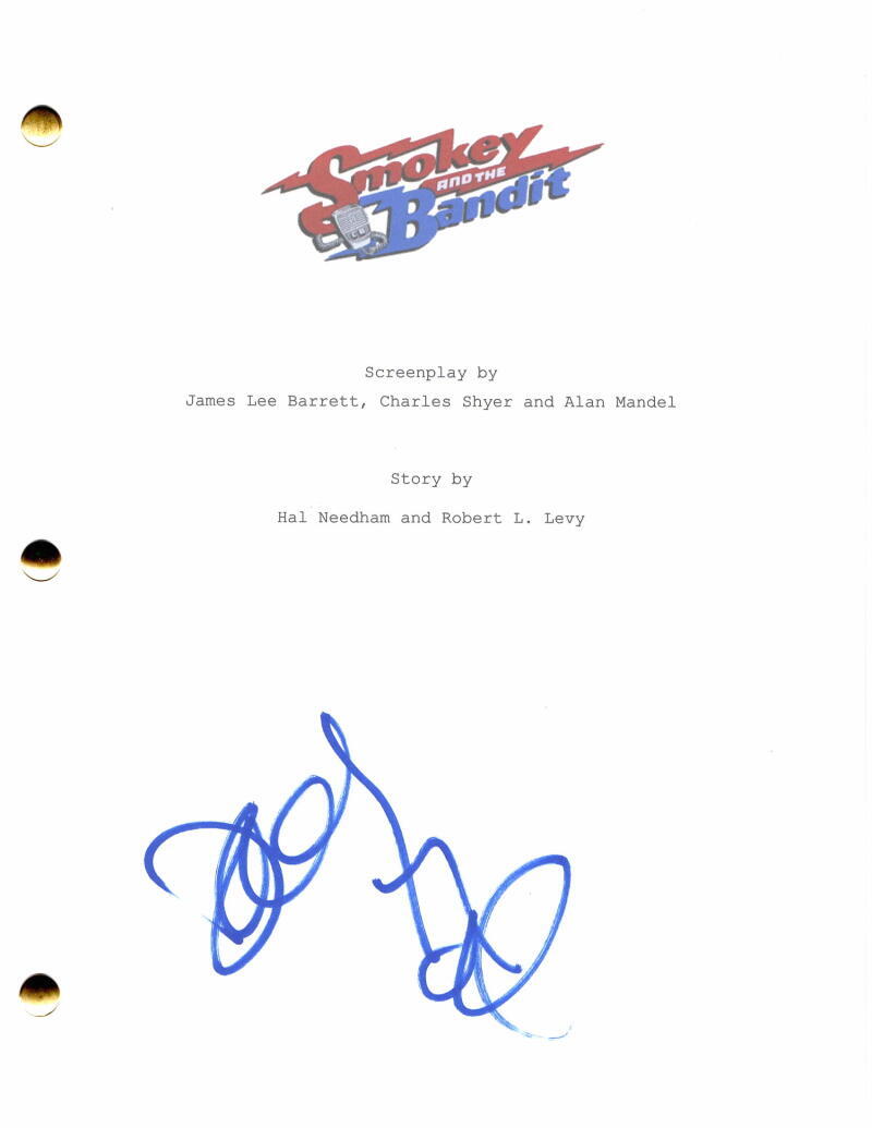 SALLY FIELD SIGNED AUTOGRAPH SMOKEY AND THE BANDIT MOVIE SCRIPT W/ BURT REYNOLDS