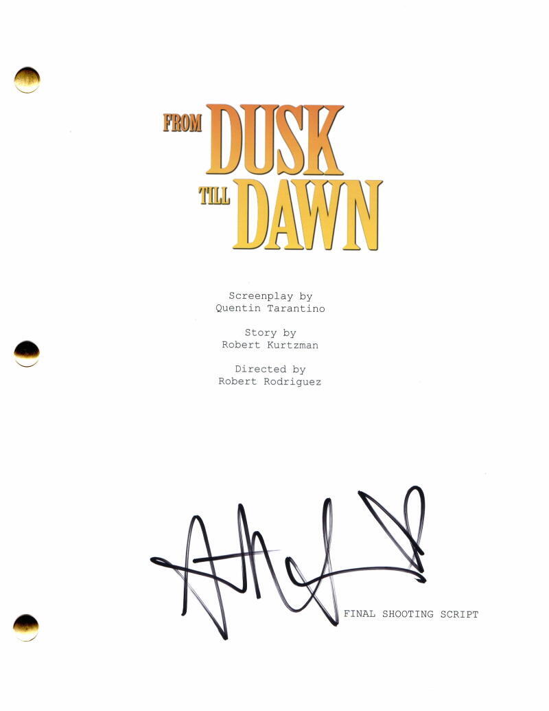 JULIETTE LEWIS SIGNED AUTOGRAPH FROM DUSK TILL DAWN FULL MOVIE SCRIPT - RARE!