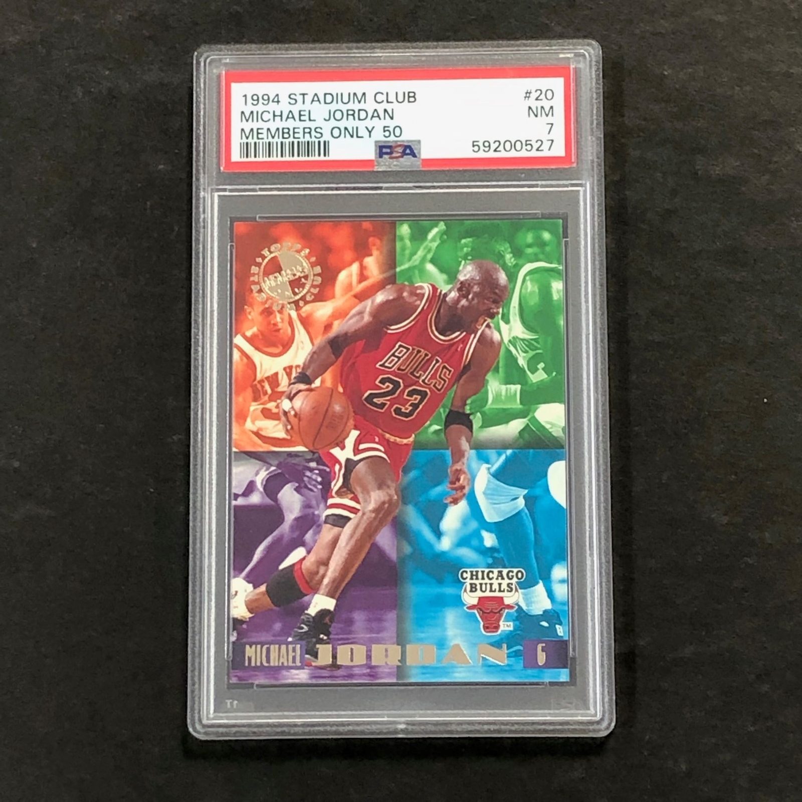 1994 Stadium Club #20 Michael Jordan PSA 7 NM Members Only 50
