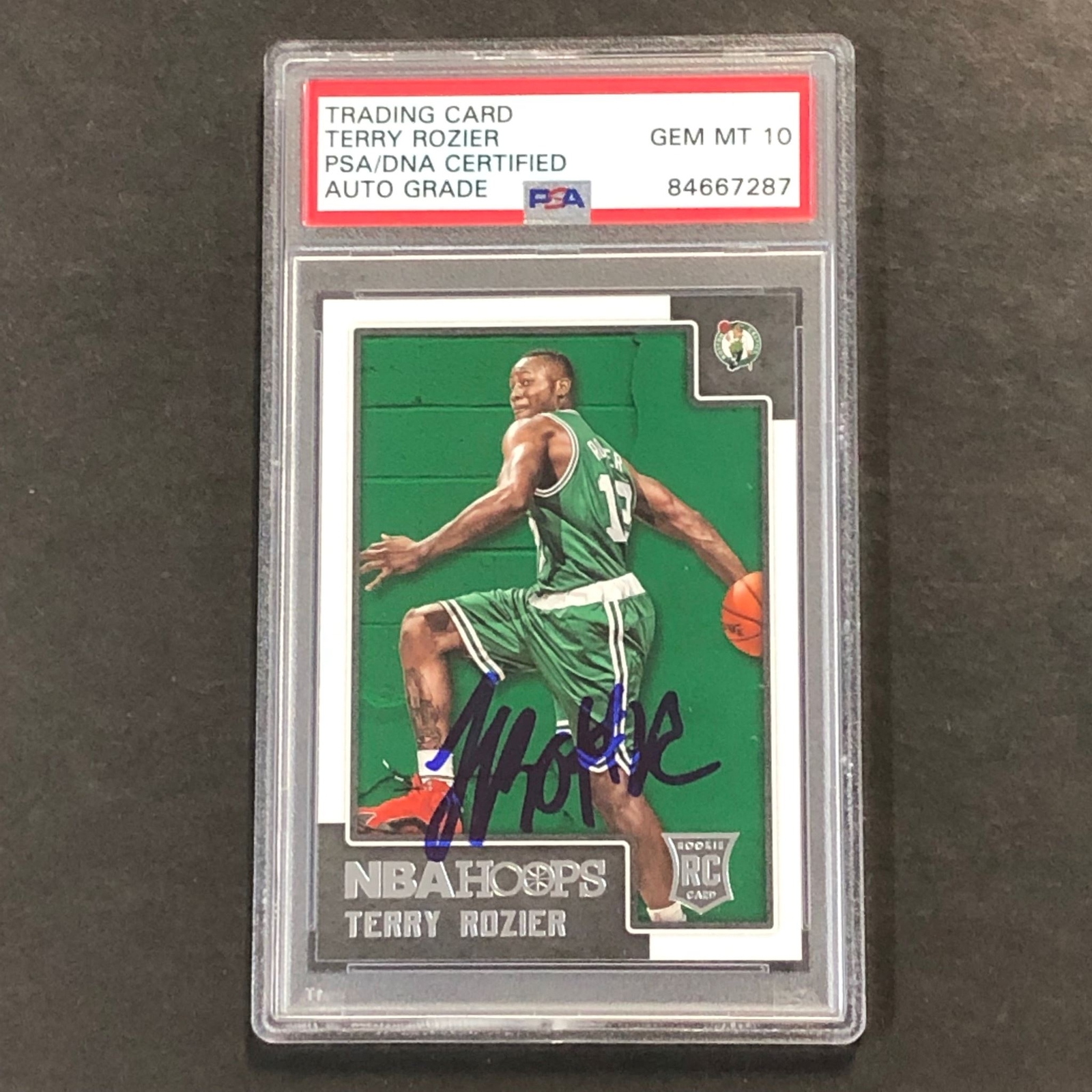 2015-16 NBA Hoops #274 Terry Rozier Signed Card AUTO GRADE 10 PSA/DNA Slabbed RC