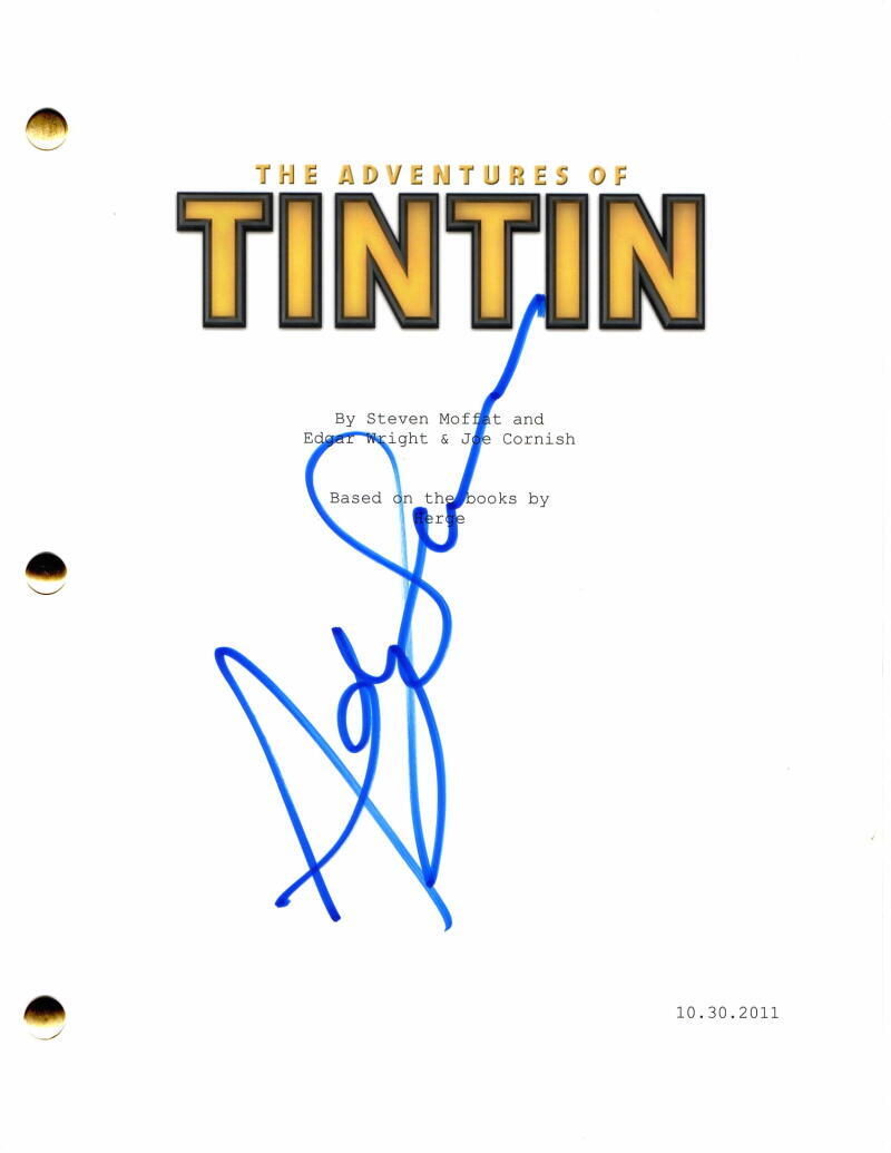 ANDY SERKIS SIGNED AUTOGRAPH THE ADVENTURES OF TINTIN FULL MOVIE SCRIPT - RARE!