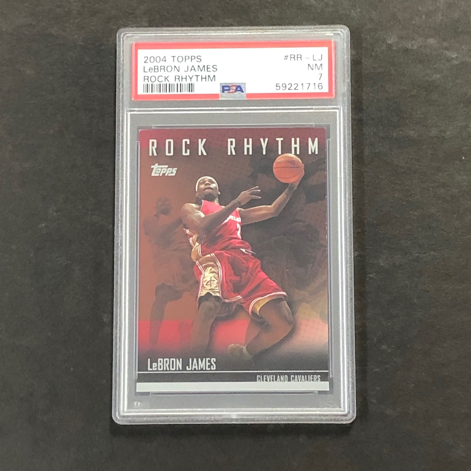 2004 Topps #RR-LJ Lebron James PSA 7 NM Rock Rhythm