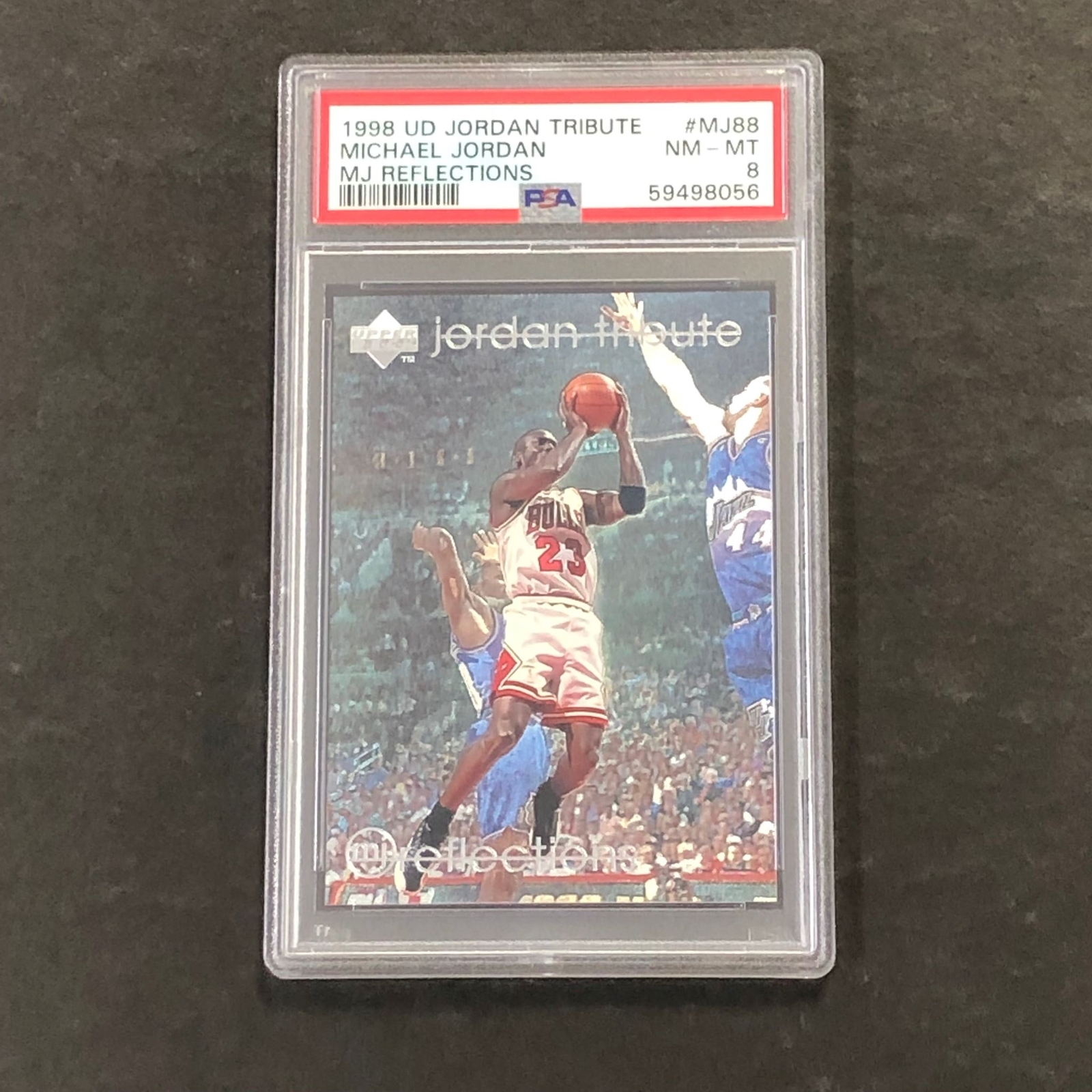 1998 UD Jordan Tribute #MJ88 Michael Jordan PSA 8 NM-MT MJ Reflections