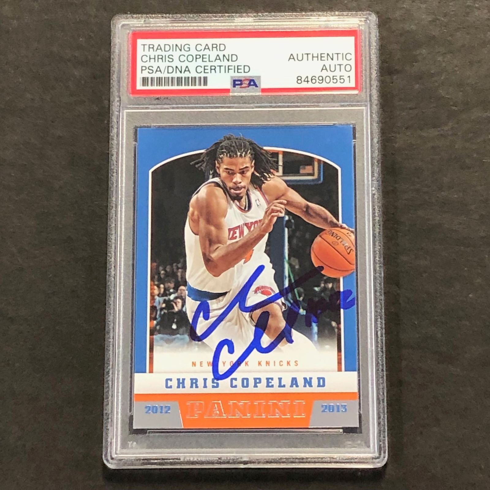 2012-13 NBA Hoops #232 Chris Copeland Signed Card AUTO PSA Slabbed Knicks