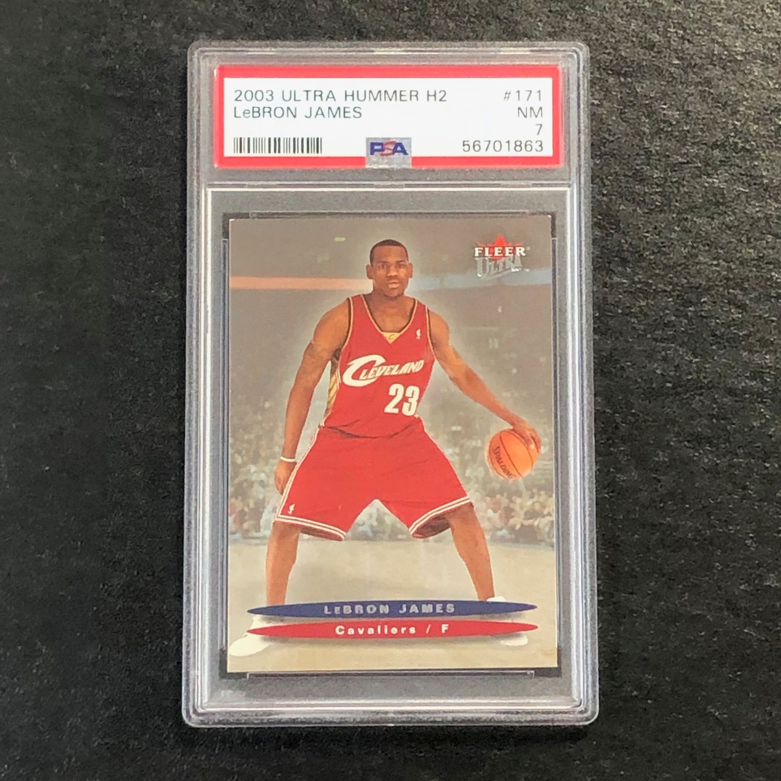 2003 Ultra Hummer H2 #171 Lebron James PSA 7 NM Cavaliers