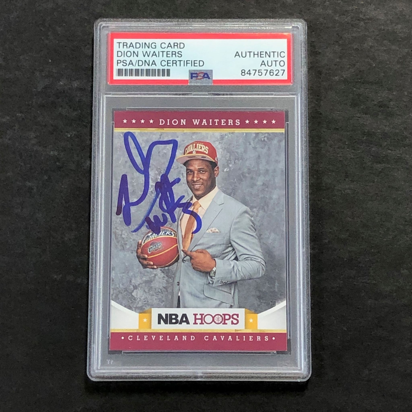 2012-13 NBA Hoops #278 Dion Waiters Signed Card AUTO PSA Slabbed Cavaliers