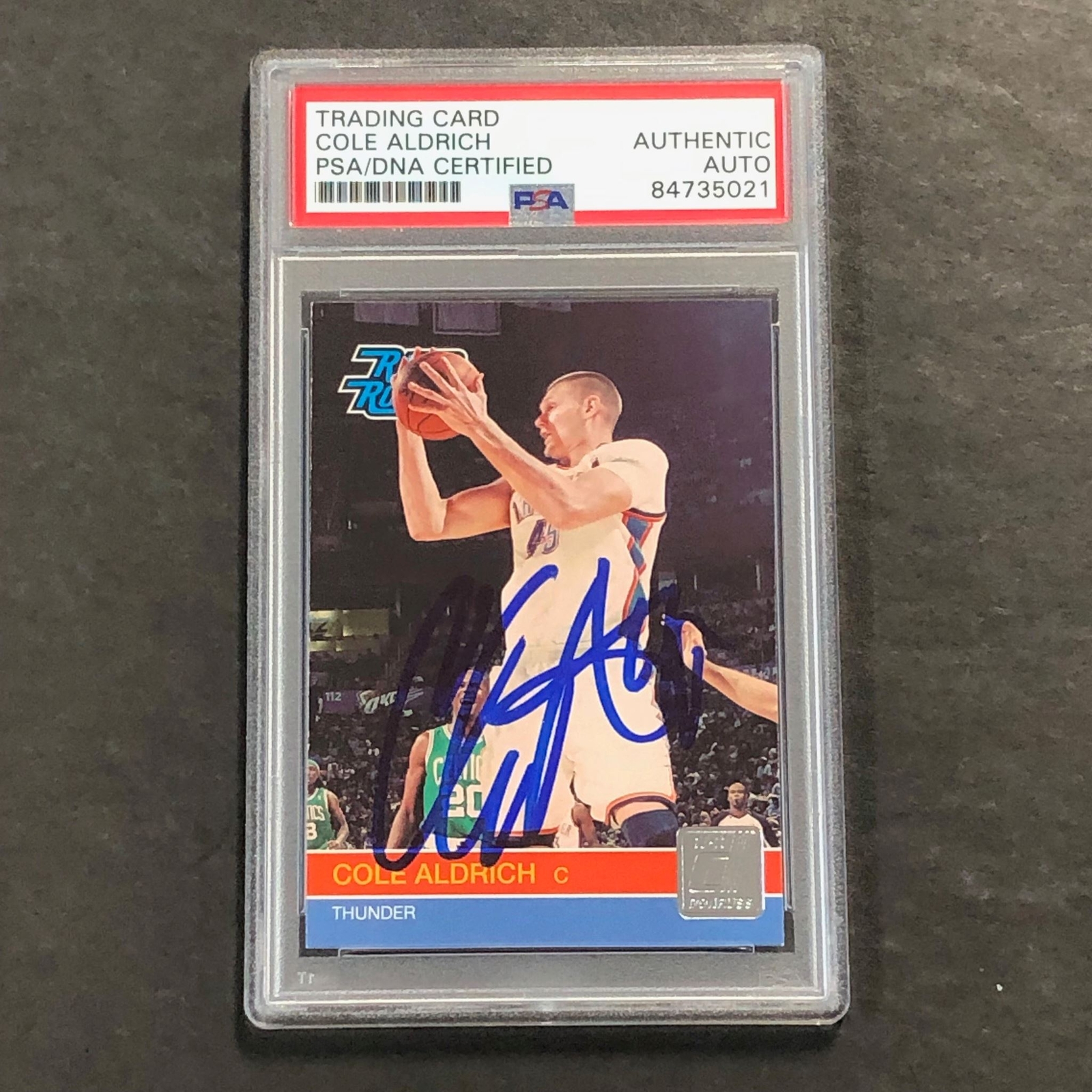 2010-11 Donruss Rated Rookie #238 Cole Aldrich Signed Card AUTO PSA Slabbed RC T