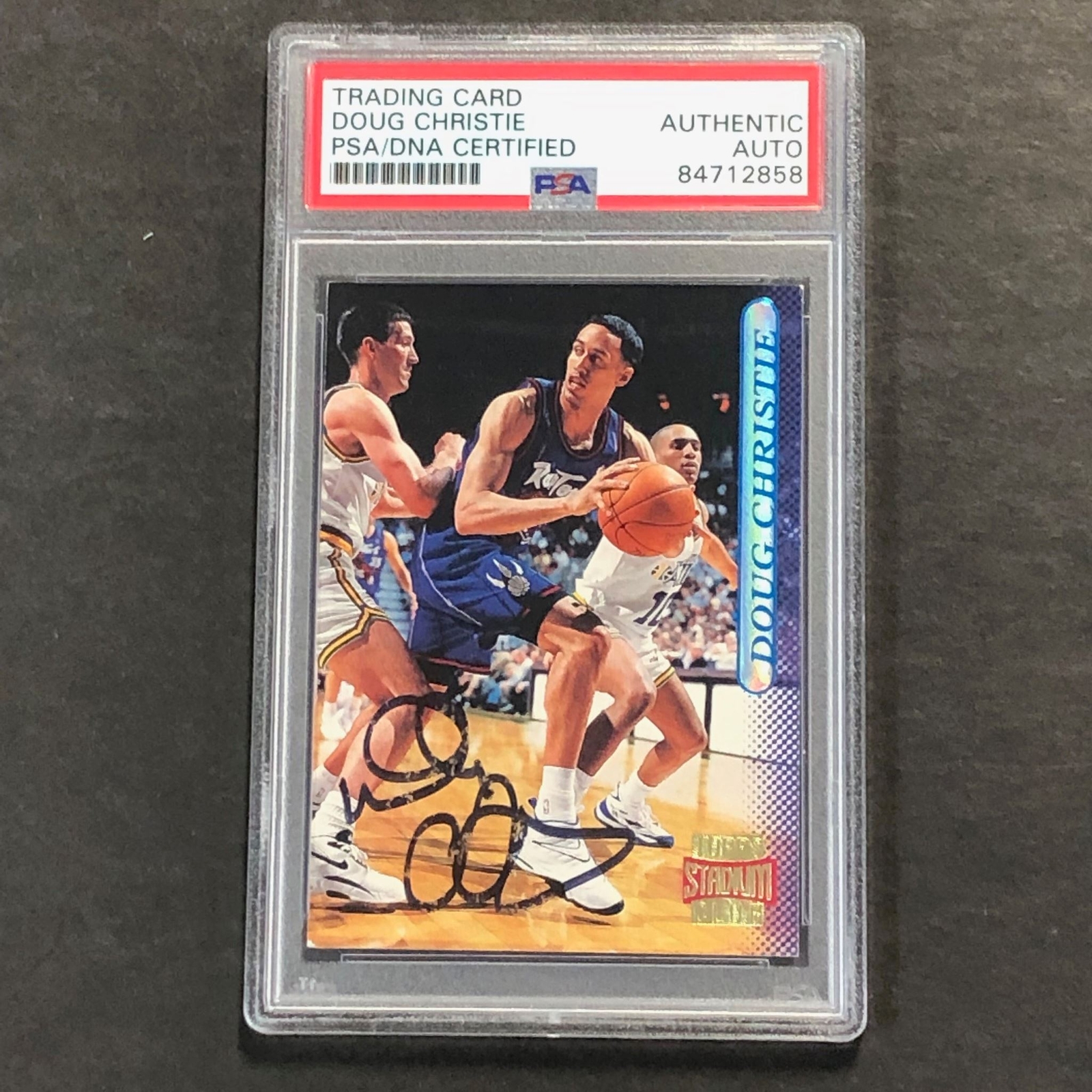 1996-97 Topps Stadium Club #169 DOUG CHRISTIE Signed Card AUTO PSA/DNA Slabbed R