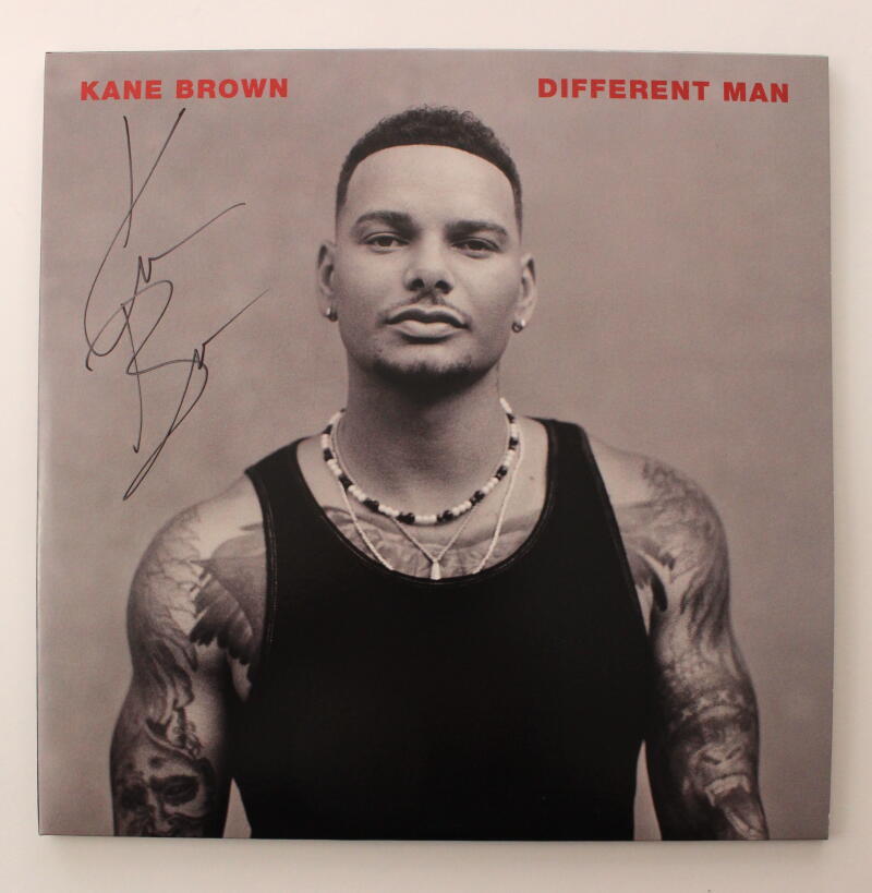 KANE BROWN SIGNED AUTOGRAPH ALBUM VINYL RECORD - DIFFERENT MAN W/ JSA COA