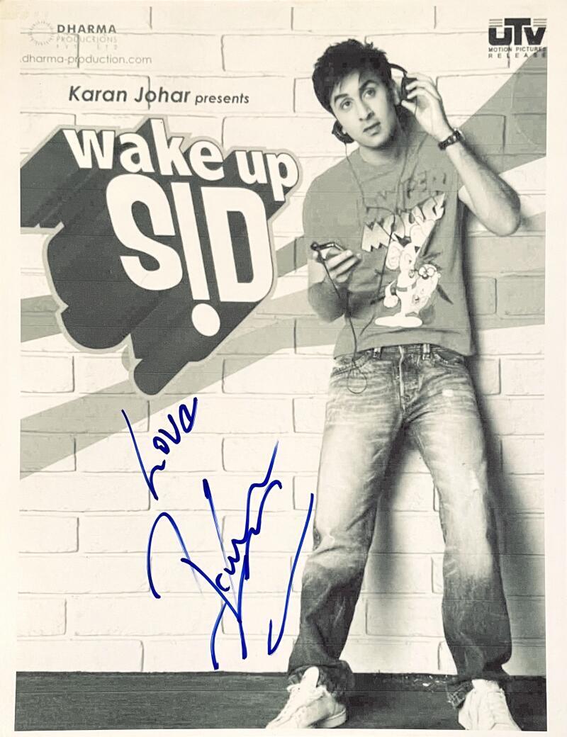 RANBIR KAPOOR SIGNED AUTOGRAPH WAKE UP SIDE FULL MOVIE SCRIPT - HINDI STAR RARE!