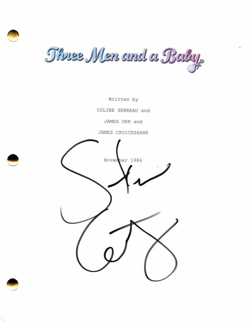 STEVE GUTTENBERG SIGNED AUTOGRAPH THREE MEN AND A BABY FULL MOVIE SCRIPT - RARE!