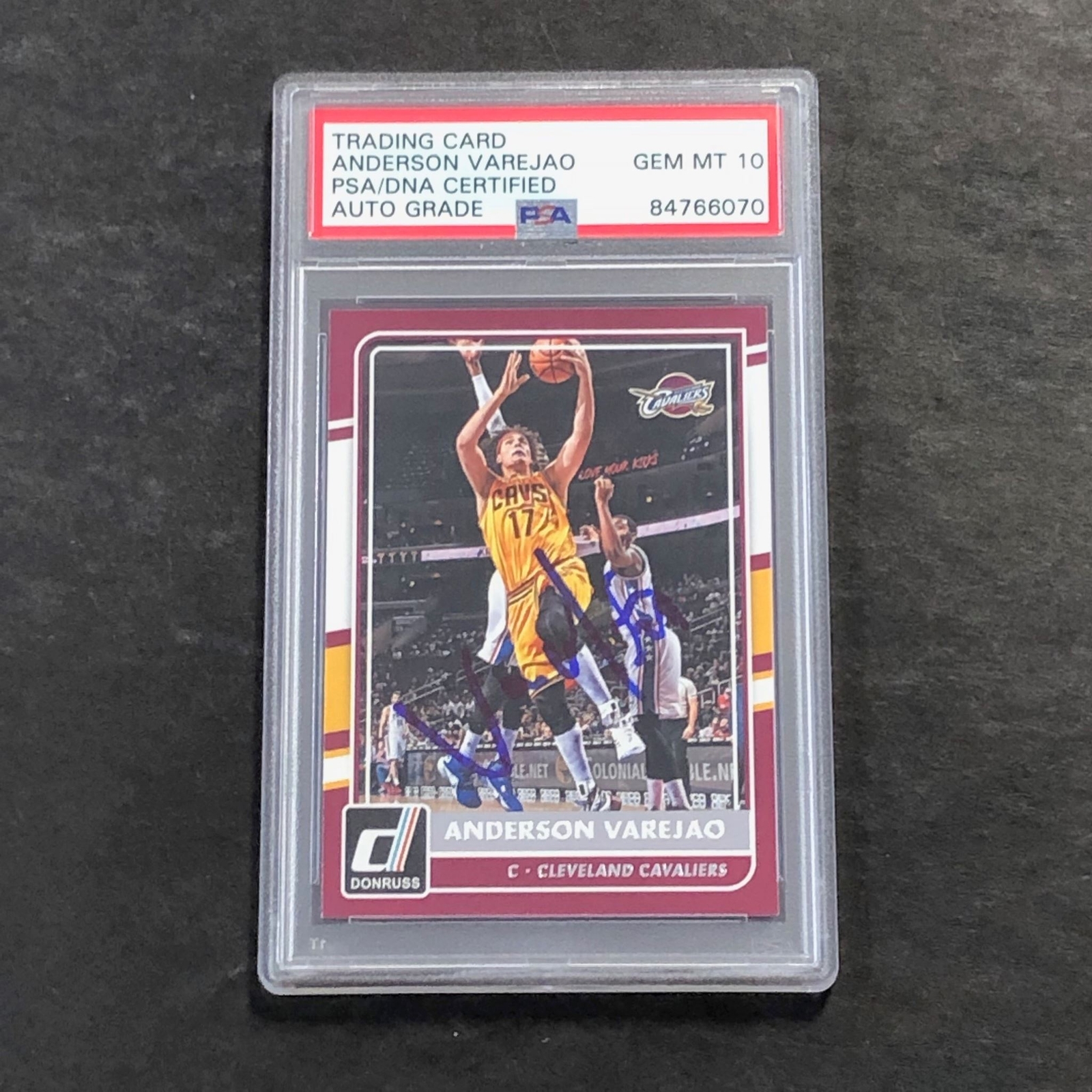 2015-16 Panini Donruss #174 Anderson Varejao Signed Card AUTO GRADE 10 PSA Slabb