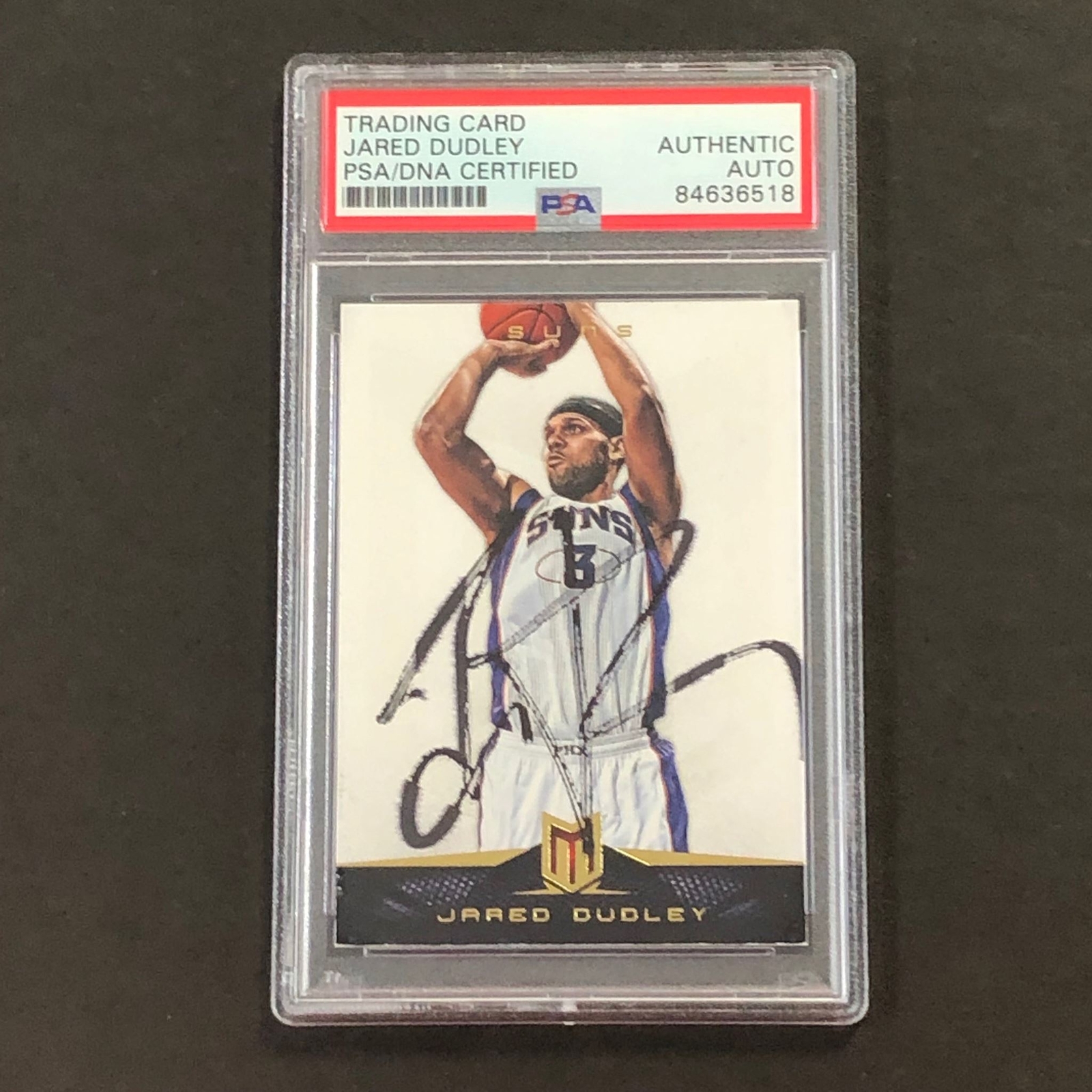 2012-13 Panini Momentum #236 Jared Dudley Signed Card PSA Slabbed Suns