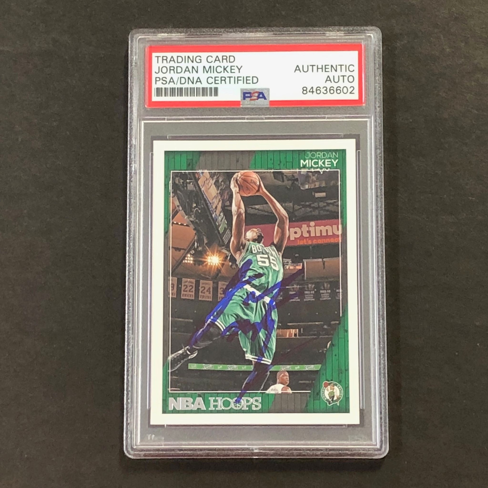 2016-17 Panini NBA Hoops #176 Jordan Mickey Signed Card AUTO PSA/DNA Slabbed Cel