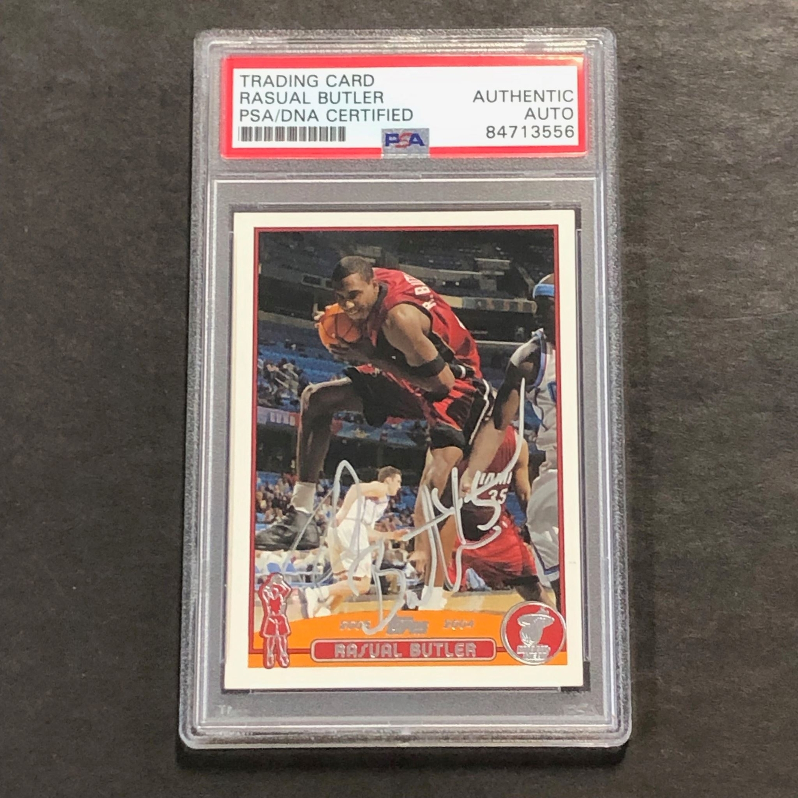 2003-04 Topps #102 Rasual Butler Signed Card PSA Slabbed