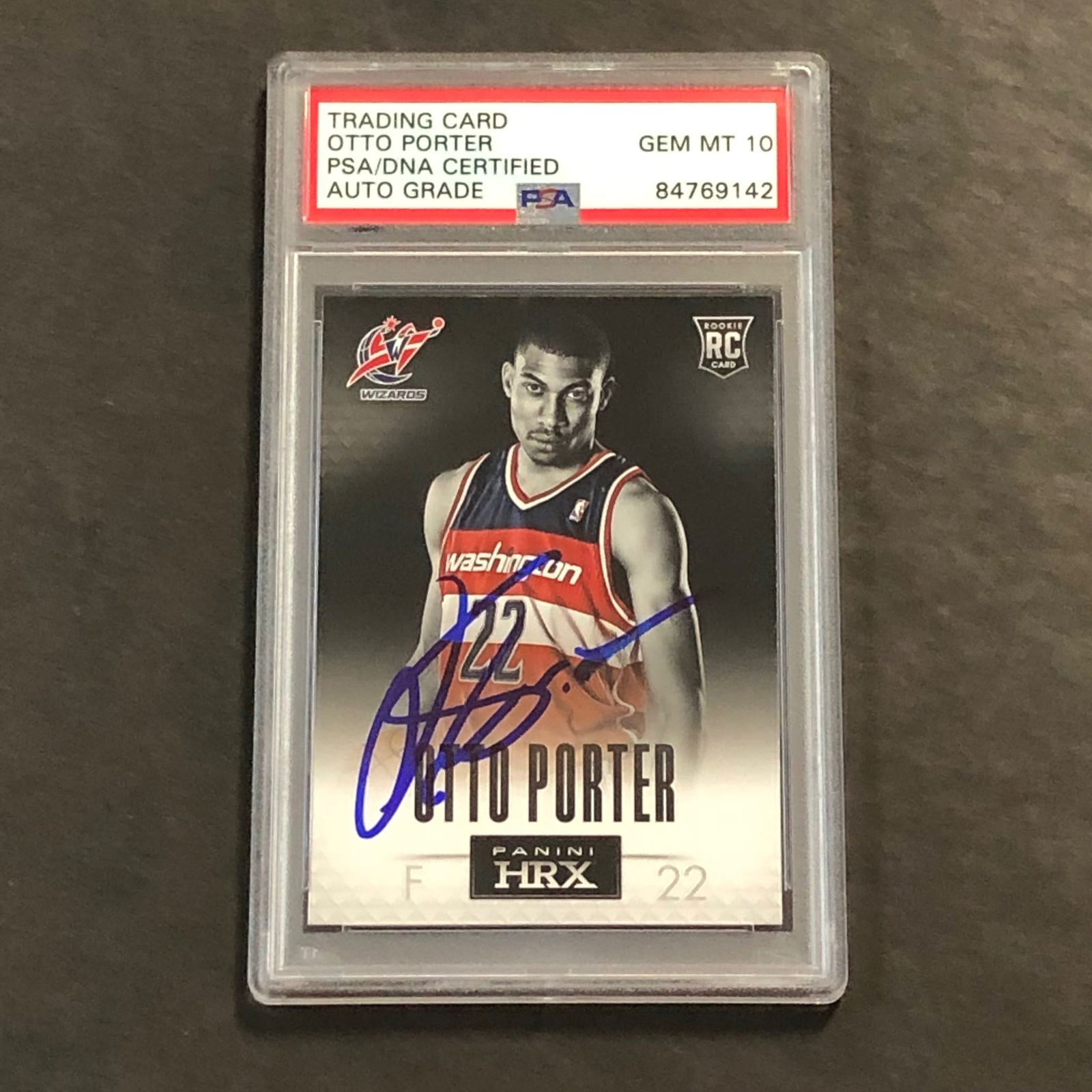 2013 PANINI HRX #16 OTTO PORTER Signed Card AUTO 10 PSA Slabbed Wizards