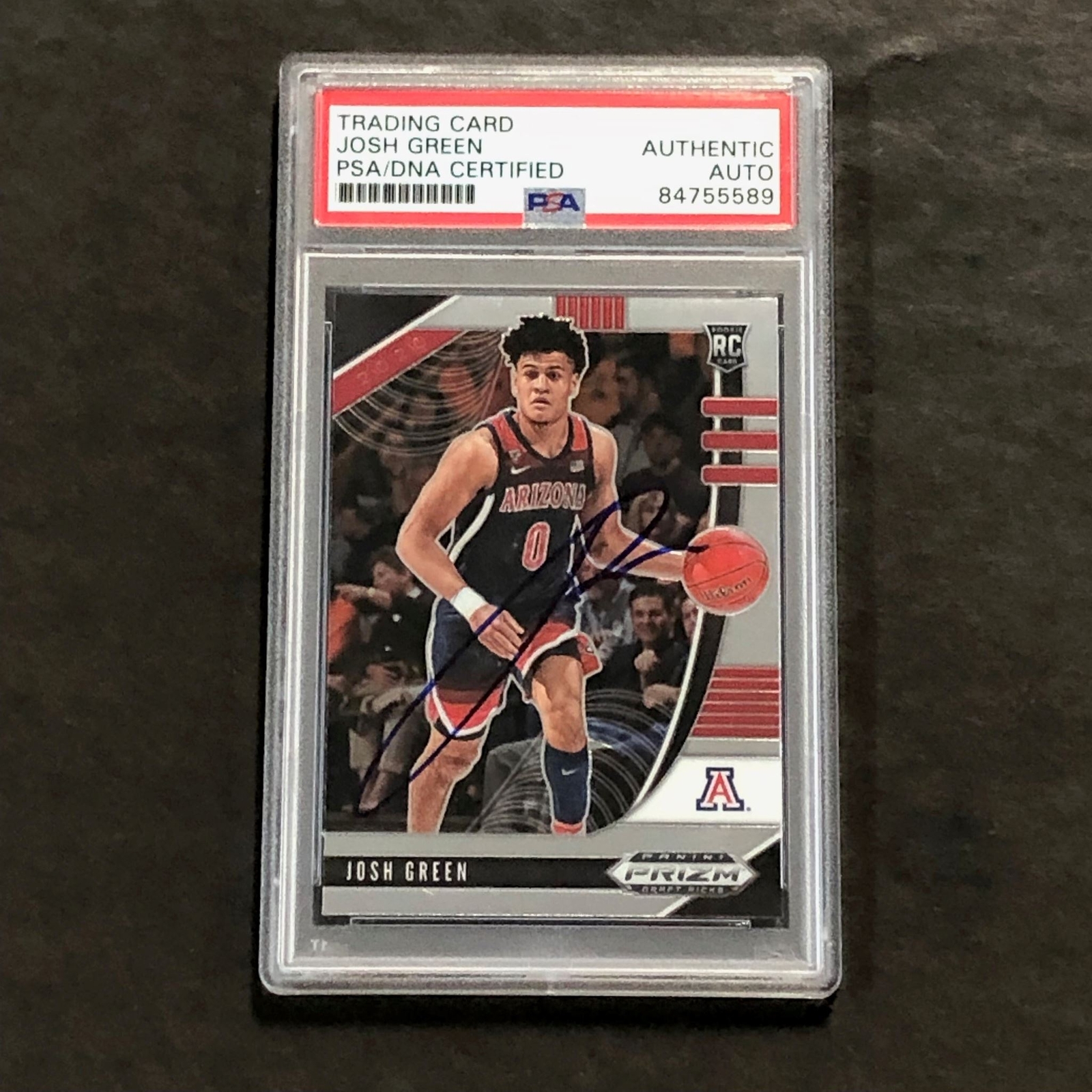 2020-21 Panini Prizm Draft Picks #61 Josh Green Signed Card AUTO PSA Slabbed RC