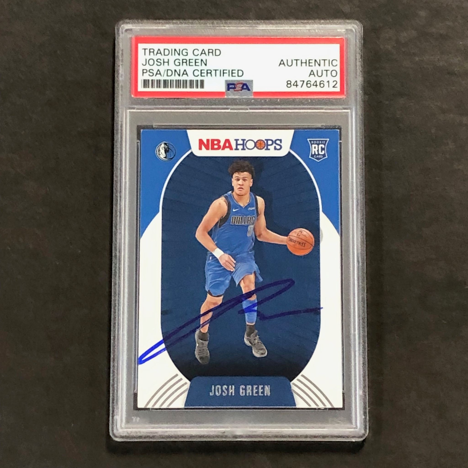 2020-21 Panini NBA Hoops #212 Josh Green Signed Card AUTO PSA Slabbed RC Maveric