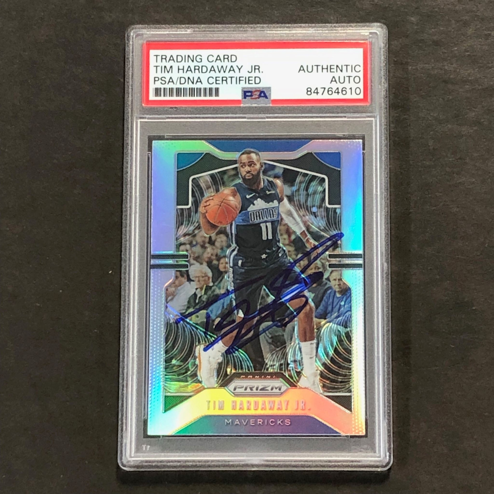 2019-20 Panini Silver Prizm #77 Tim Hardaway Jr. Signed Card AUTO PSA Slabbed Ma