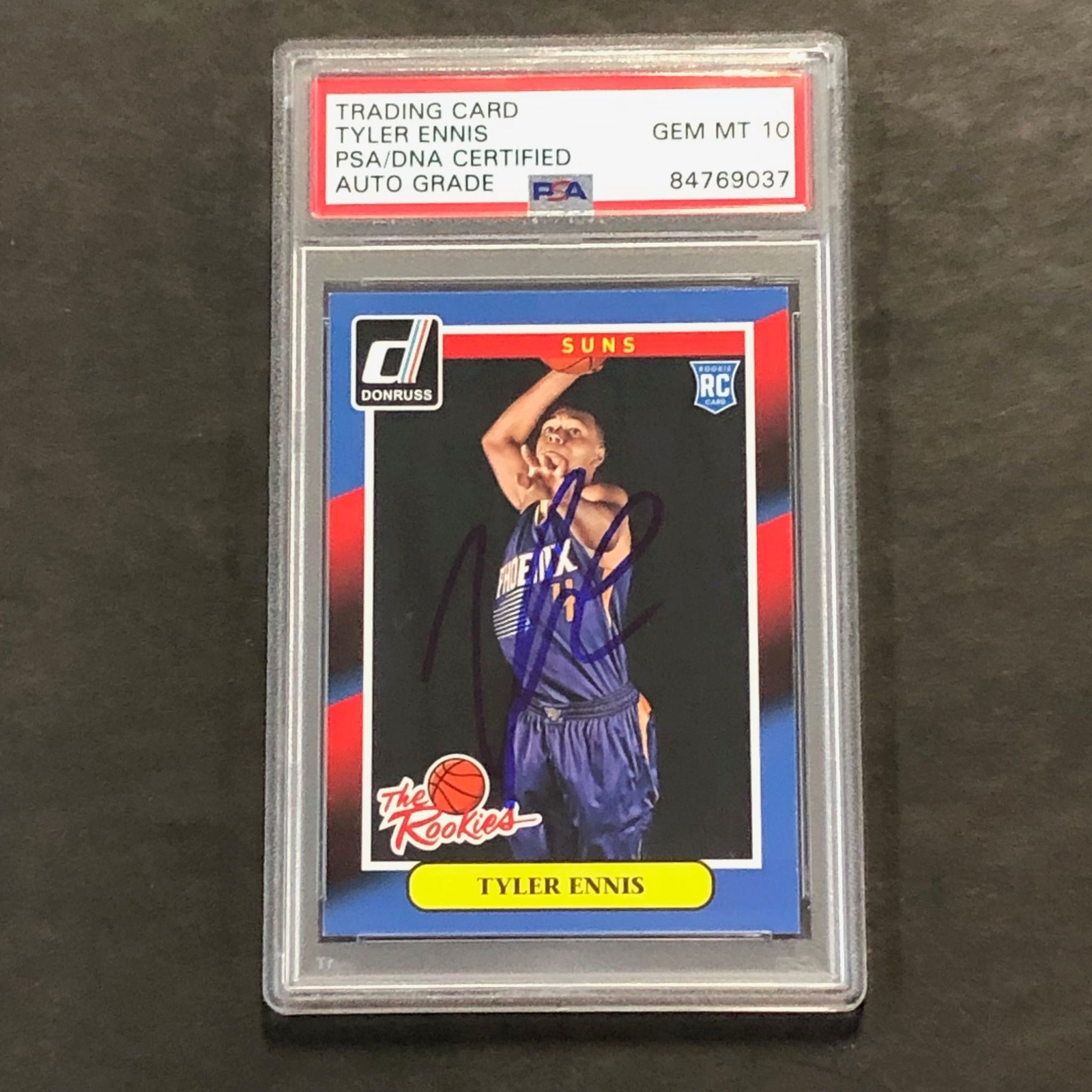 2014-15 Panini Donruss The Rookies #23 Tyler Ennis Signed Rookie Card AUTO 10 PS