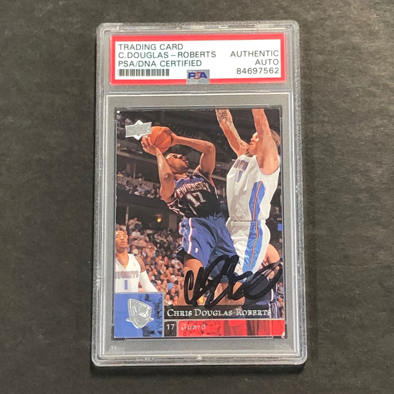 2008-09 UPPER DECK BASKETBALL #119 CHRIS DOUGLAS-ROBERTS SIGNED CARD AUTO PSA SL COLLECTIBLE MEMORABILIA