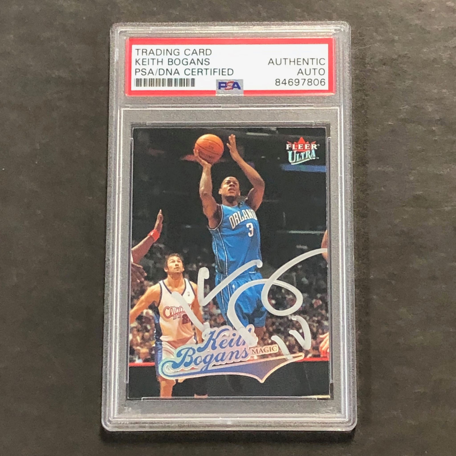 2004-05 Fleer Ultra #158 Keith Bogans Signed Card AUTO PSA/DNA Slabbed Magic