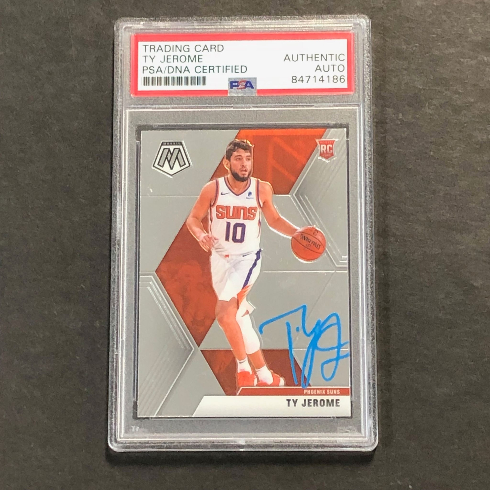 2019-20 Panini Mosaic RC #237 Ty Jerome Signed Card AUTO PSA Slabbed Suns
