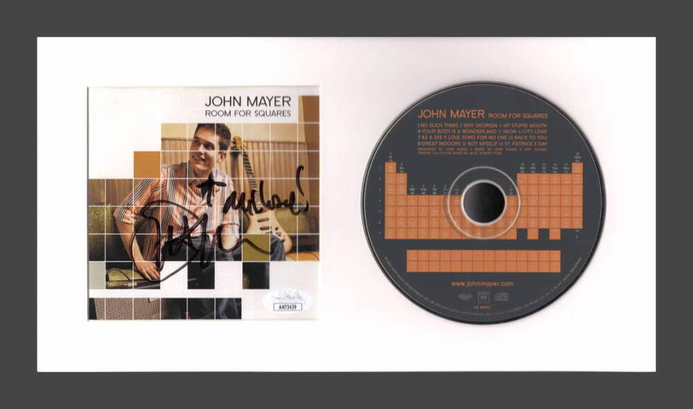 John Mayer Signed Autograph Room for Squares Framed CD Display Ready to Hang JSA
