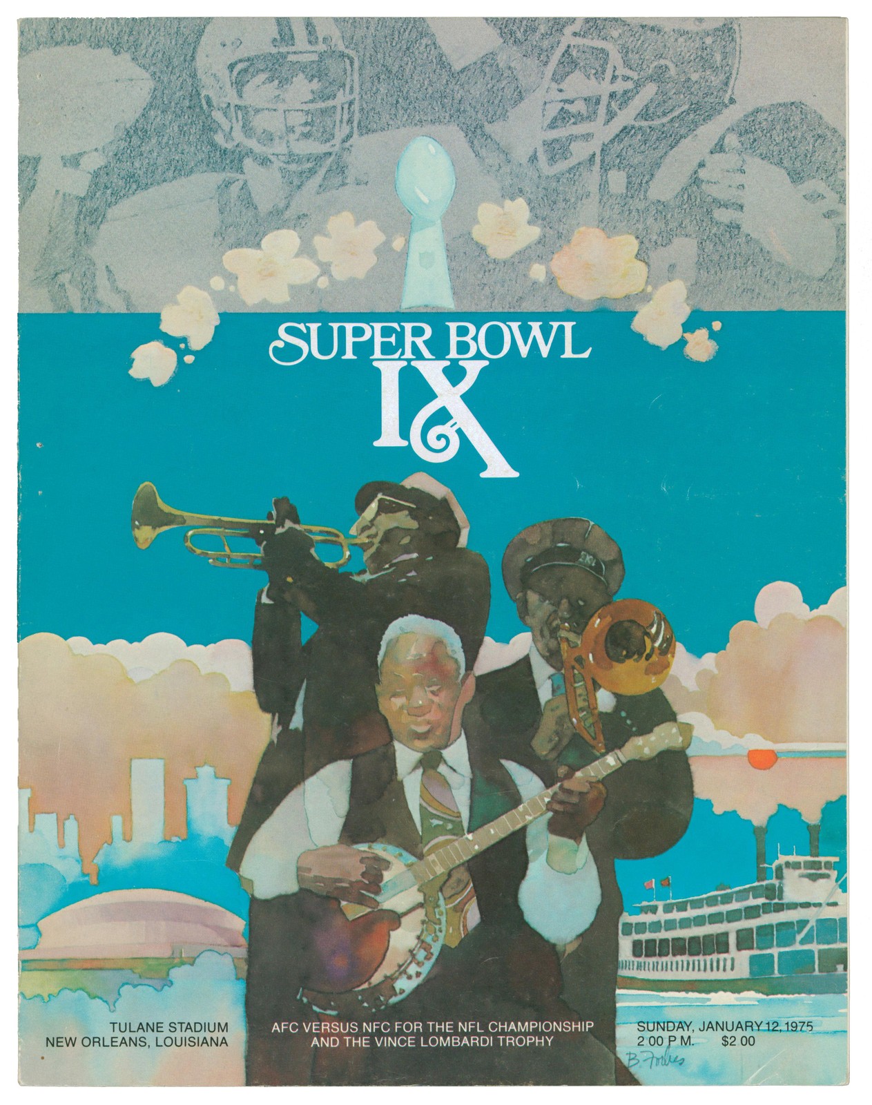 SB IX PITTSBURG STEELERS VS. MINNESOTA VIKINGS OFFICIAL GAME PROGRAM UN-SIGNED COLLECTIBLE MEMORABILIA