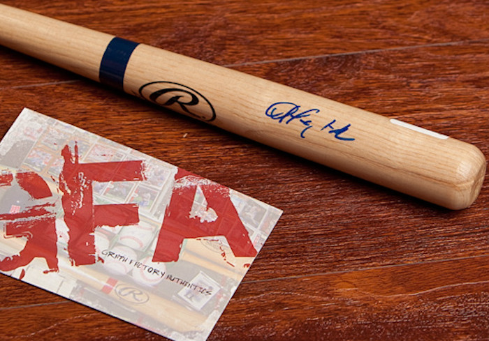 **GFA SEATTLE MARINERS *ALEXI LIDDI* SIGNED RAWLINGS MINI BAT A2 COA** COLLECTIBLE MEMORABILIA