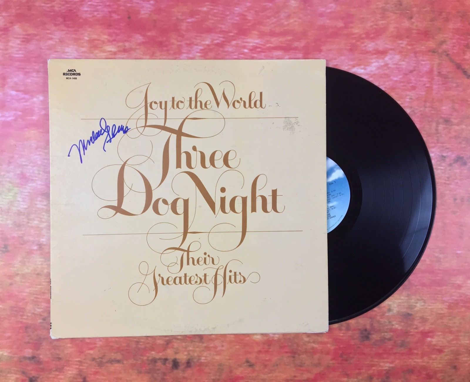 GFA Michael Allsup * THREE DOG NIGHT * Signed Record Album AD6 COA ...