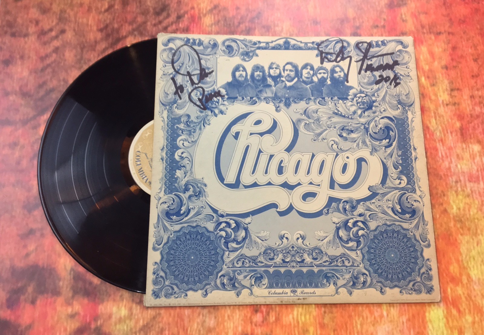 GFA Chicago Original Drummer * DANNY SERAPHINE * Signed Record Album PROOF D COA