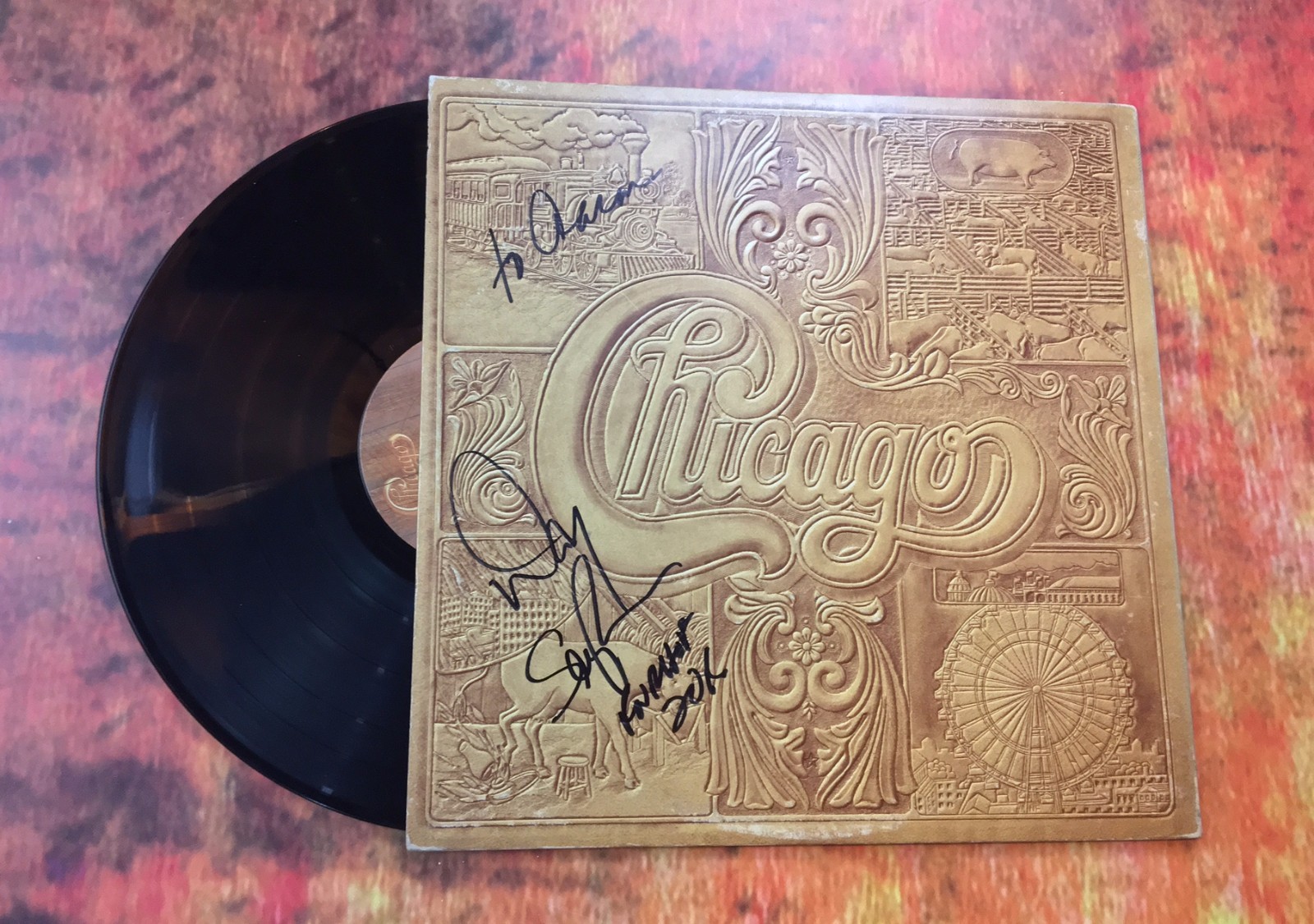 GFA Chicago Band Drummer * DANNY SERAPHINE * Signed Record Album AD2 COA