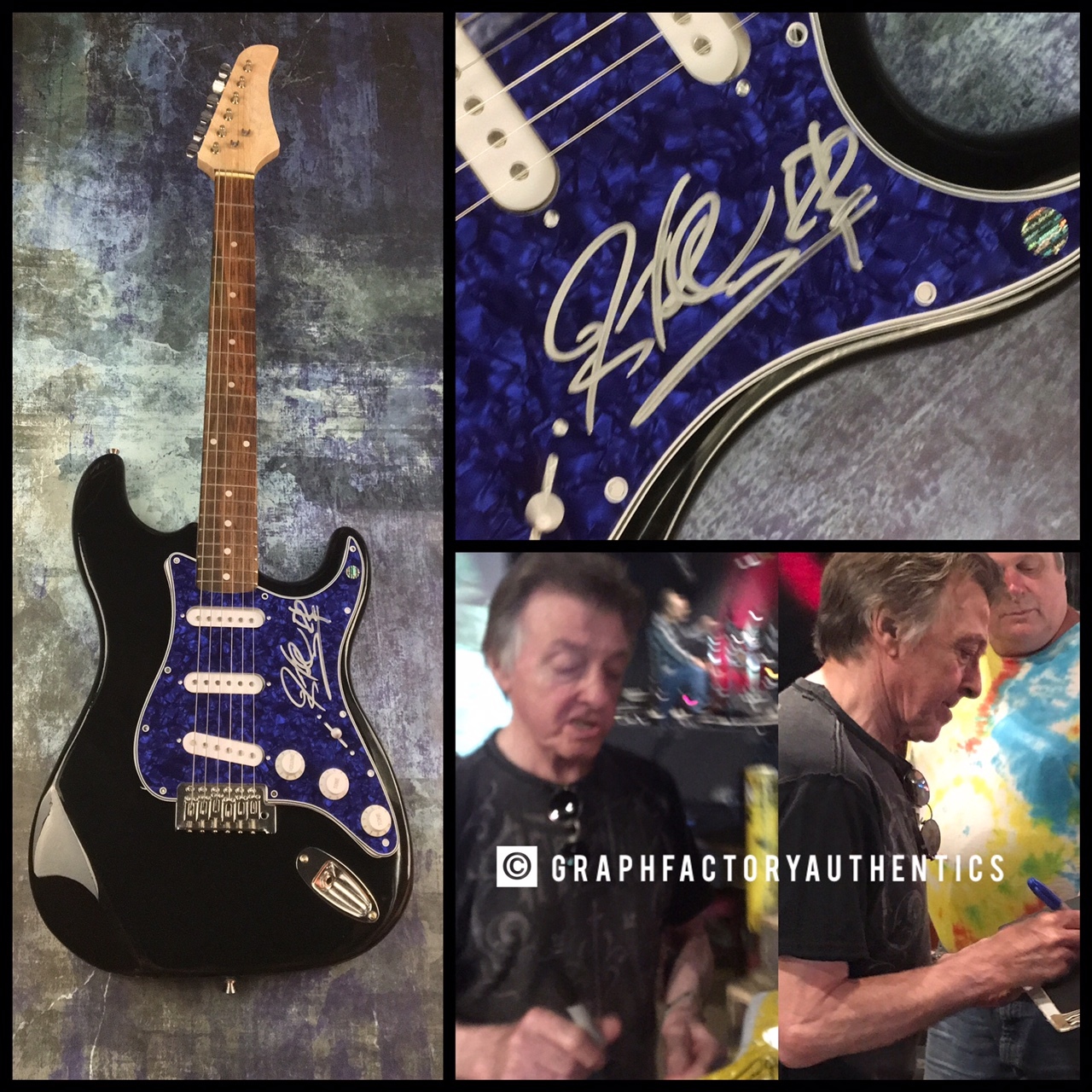 GFA Badfinger Guitarist * JOEY MOLLAND * Signed Electric Guitar PROOF J2 COA