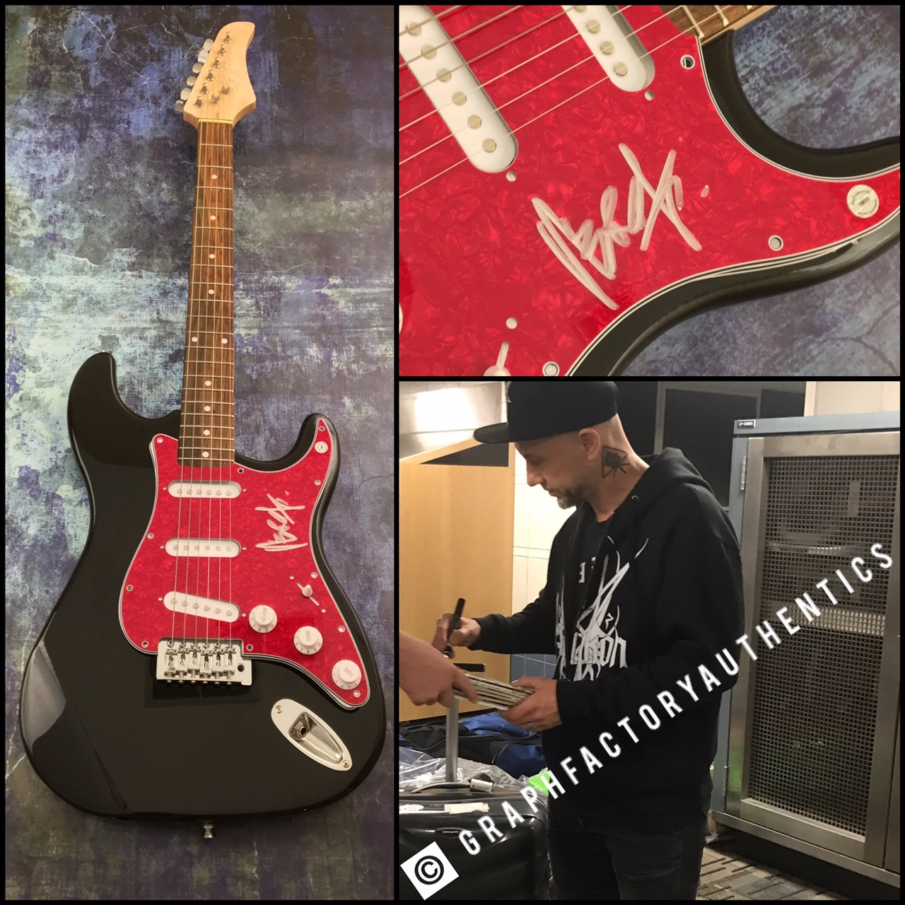 GFA Behemoth Rock Star * ADAM DARSKI * Signed Autograph Electric Guitar COA