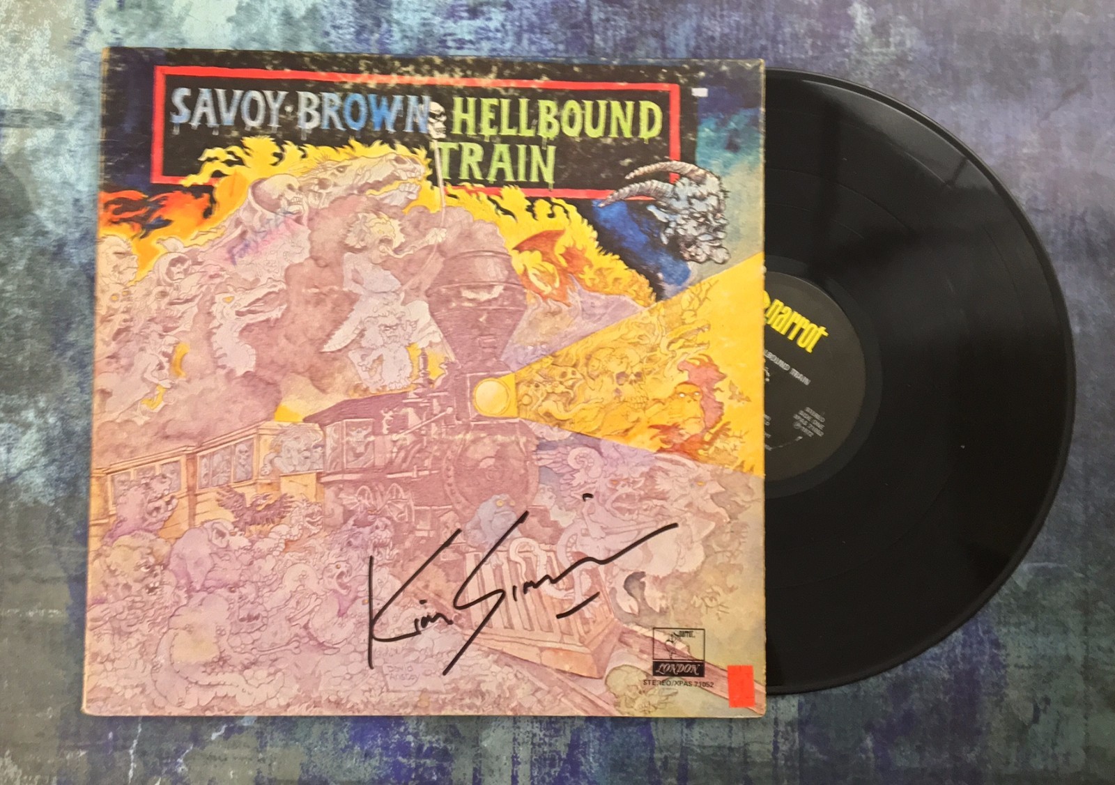 GFA Savoy Brown Guitarist * KIM SIMMONDS * Signed Record Album PROOF AD1 COA