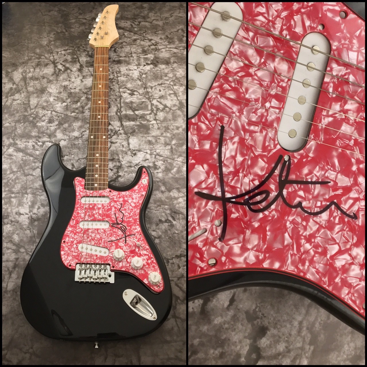 GFA And the Waves * KATRINA LESKANICH * Signed Autograph Electric Guitar AD1 COA