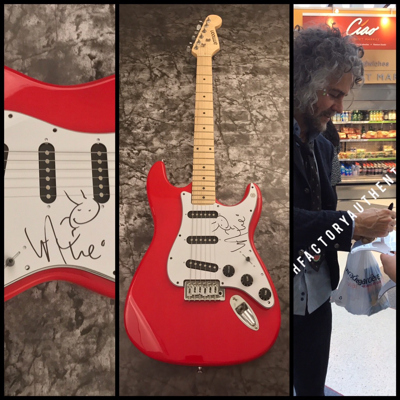 GFA The Flaming Lips * WAYNE COYNE * Signed Autograph Electric Guitar PROOF COA
