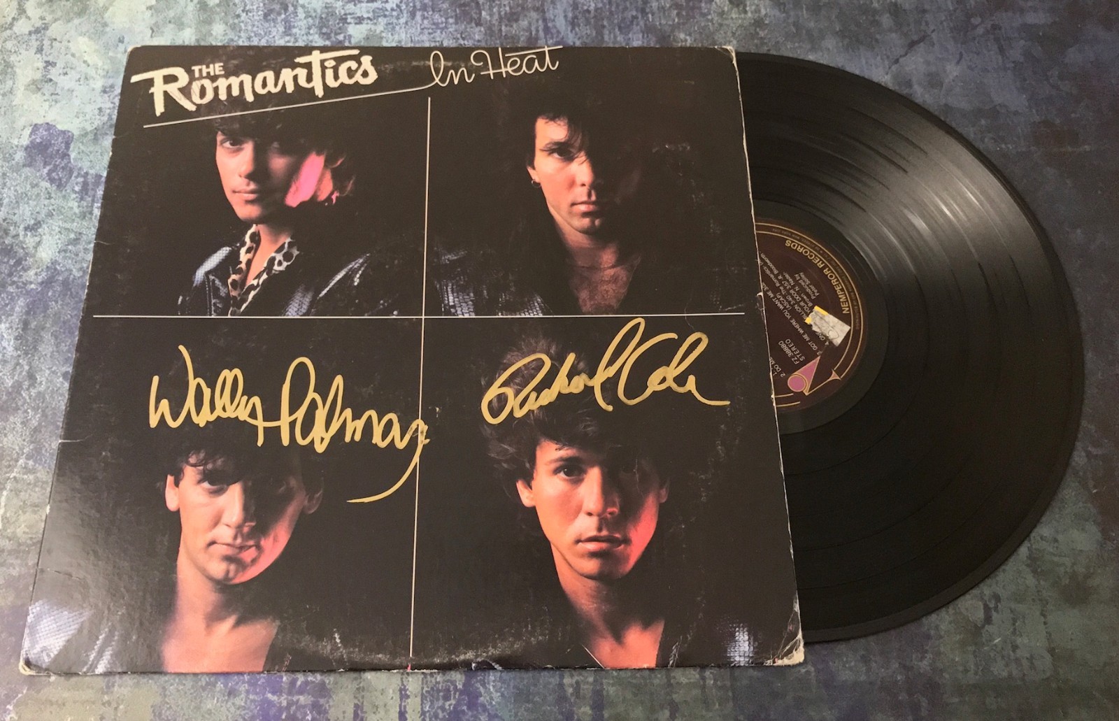 GFA Wally Palmar & Rich Cole * THE ROMANTICS * Signed Record Album AD1 COA