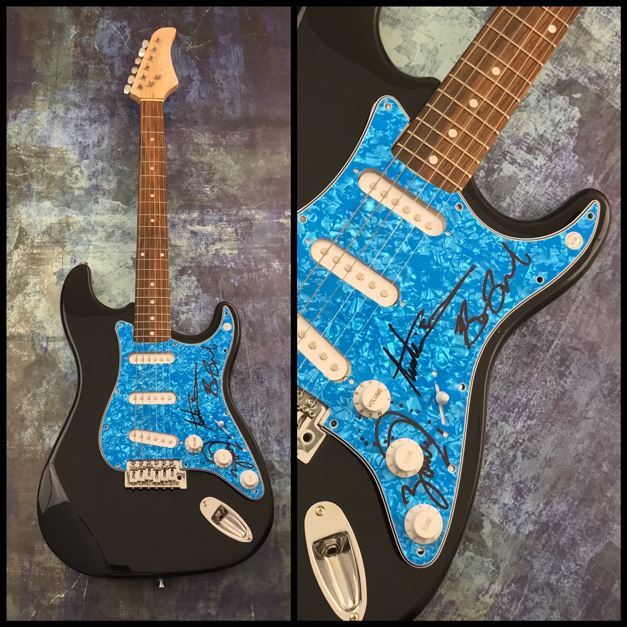 GFA Austin Bisnow Band * MAGIC GIANT * Signed Autograph Electric Guitar LA1 COA